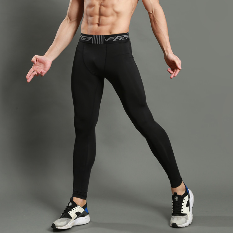 Star Hunting Sports Tight Leggings Fitness Running Training Trousers Elastic Quick-drying Breathable Pure Black Light Panel 202
