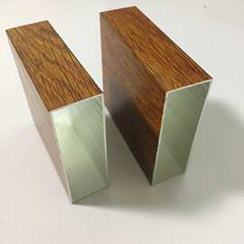 76*25*1.2木纹铝合金方管  厂家专业生产各种规格金橡木色铝方通