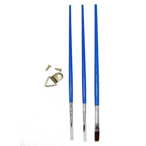 Cross-border 3 plastic rod digital oil paint pen set DIY hand-painted paint coloring special watercolor hook line pen