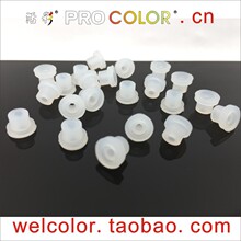 5.5 2 mm T型空心硅橡胶塞密封 防尘 绝缘套筒 透明穿线保护线套