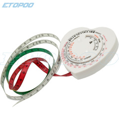 ETOPOO Factory Quality 1.5M Color Belt Heart Shape BMI Tape Measure New Material