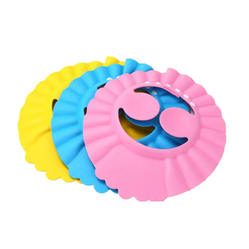 儿童浴帽宝宝洗澡帽洗发帽可调节洗头帽母婴用品婴儿洗头帽批发