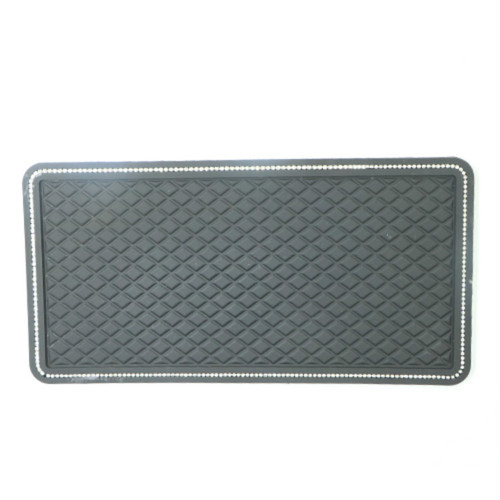 Wholesale Feather Diamond Car Anti-Slip Mat Large Car Perfume Seat Creative Diamond-encrusted Instrument Desk Anti-Slip Mat