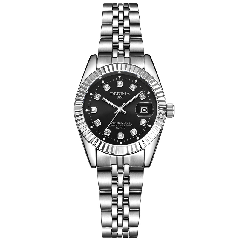 여성용 블랙 실버 벨트