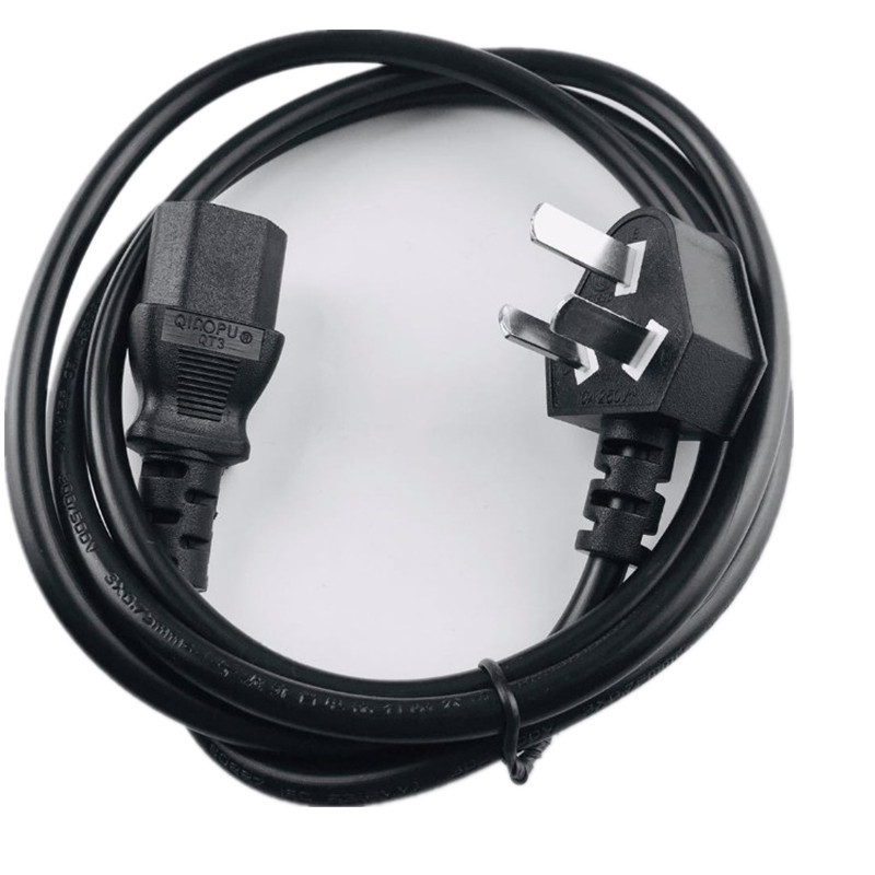 中国 蛇头插头线 国标烟斗插 三芯纯铜国标插头