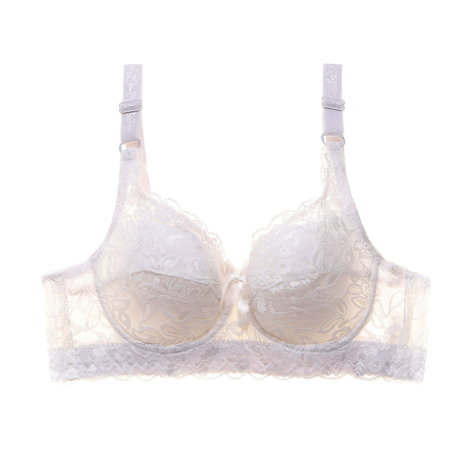 (Cross-border trading), tea cup, lace supporting bra, sexy underwear with steel rings, plus size