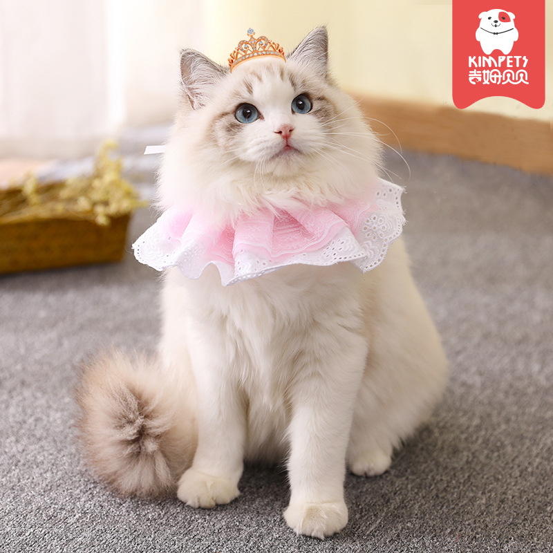 Japón estilo japonés y collar de gato de viento para mascotas perros perros pequeños collar de campana collar de arco de encaje