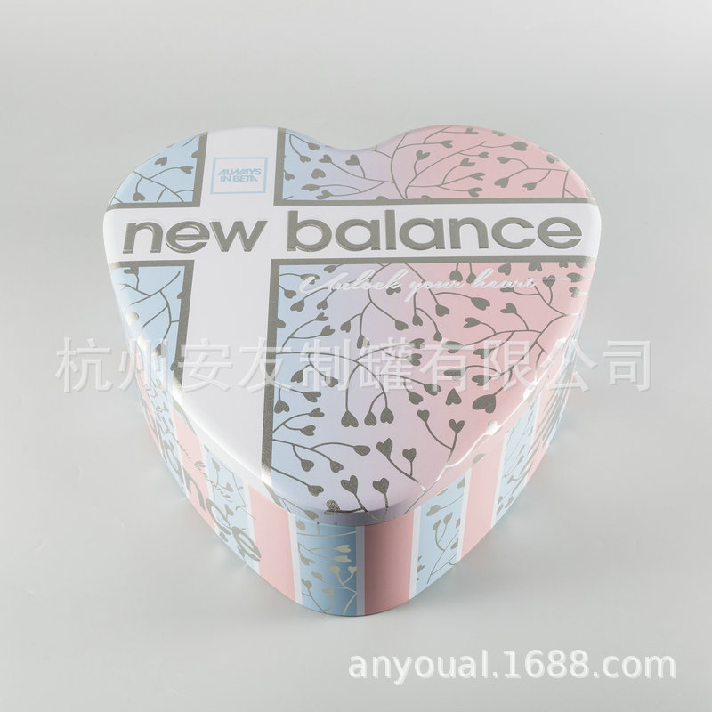 欧式心形创意糖盒礼盒金属糖果罐子曲奇饼干包装蛋糕罐铁盒AY165