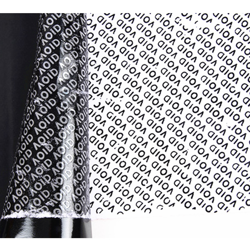 OPENVOID防拆标签 撕下留字标签 标箱封口标贴 二维码流号标签