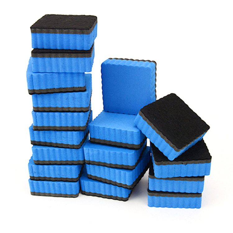 Whiteboard Eraser Magnetic5*5 Square EVABoard Eraser Felt Cloth Eraser Children's Wavy Shape Directly From The