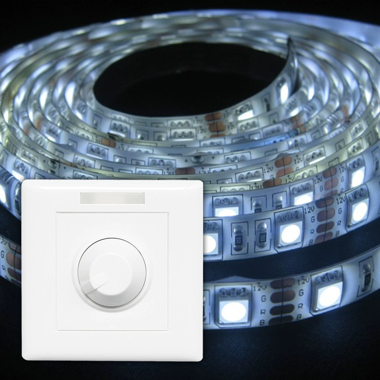 Светорегулятор LED 10A, однофазный диммер, плавная регулировка поворотным регулятором, накладная панель 86