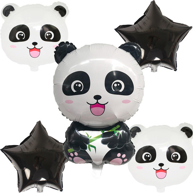 Cartoon panda toy balloon children's toy floating air ball Kung Fu Panda aluminum film balloon