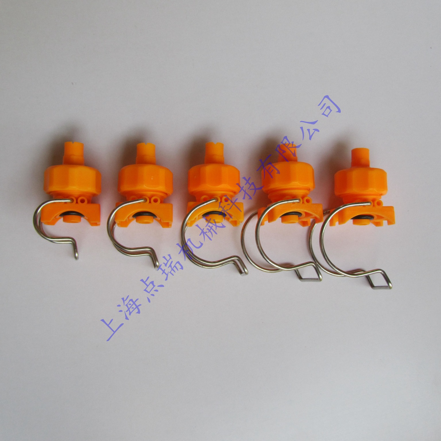 厂家供应夹扣喷头前处理万向可调卡扣扇形锥形喷嘴工业涂装喷淋头