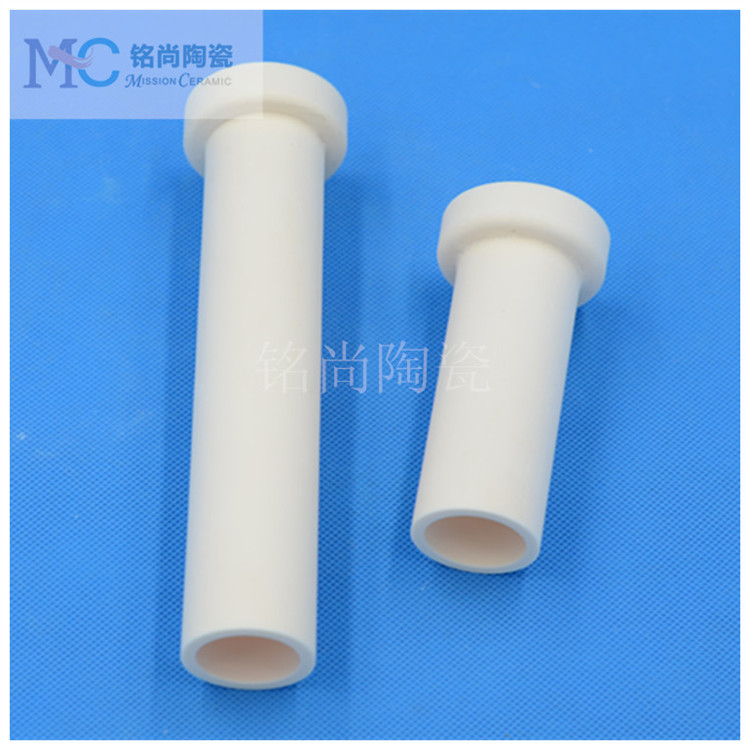 95瓷99瓷氧化铝陶瓷管 法兰陶瓷管  耐磨绝缘陶瓷管
