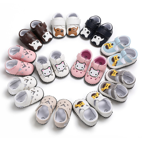 Baby shoes, baby shoes, 0-1 years old, spring, summer, autumn, male and female baby cartoon casual rubber sole toddler shoes, one piece drop shipping