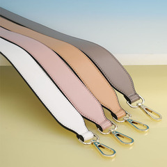 Factory direct sales, double-sided wide bag strap, fashionable and versatile women's bag wide shoulder strap, colorful cowhide single shoulder crossbody bag strap accessories