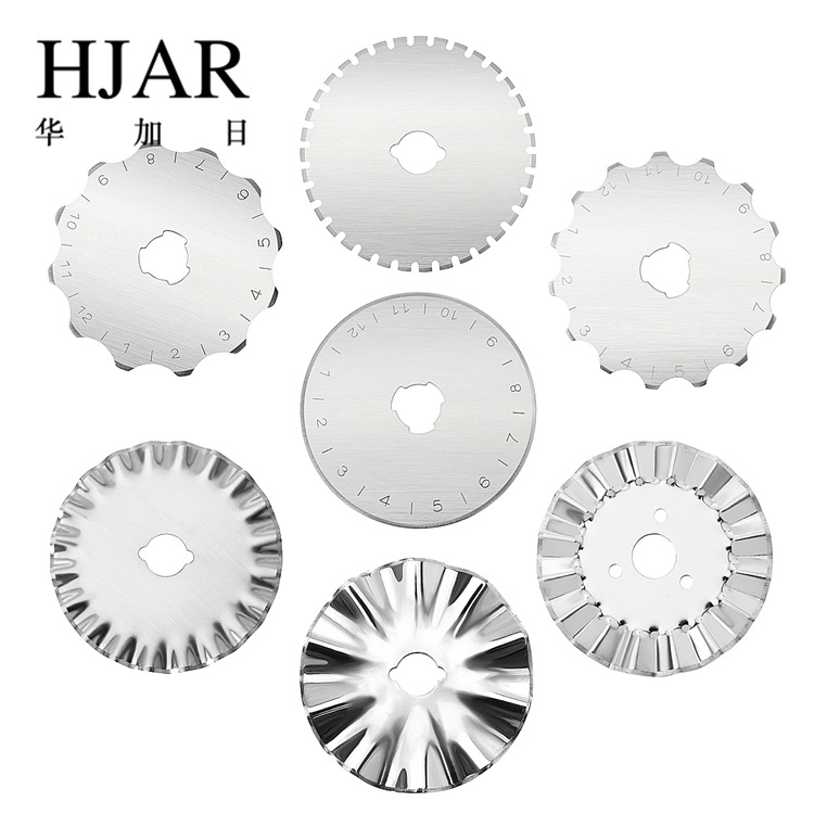 亚马逊热销现货不锈钢小圆刀  切纸拼布45mm滚轮刀 切皮革圆刀片