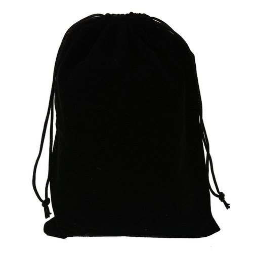 Black velvet bag drawstring large velvet bag with logo printed on mobile phone jewelry gift storage drawstring velvet bag
