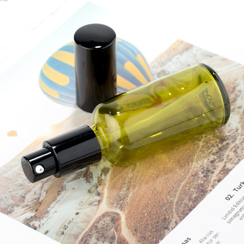 Green light-proof glass spray bottle lotion bottle dropper screw-cap bottle super bottling empty bottle essential oil sample