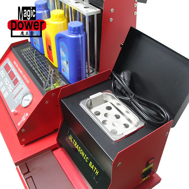 Máquina de limpieza de boquillas de gama alta Detector de boquillas de 8 cilindros Equipo de reparación de automóviles de pulverización eléctrica Móvil 6 cilindros automático externo Super