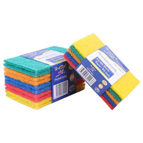 Decontamination and rust removal scouring pad sponge, kitchen cleaning sponge block, dishwashing sponge to wipe pots and stalls hot sale