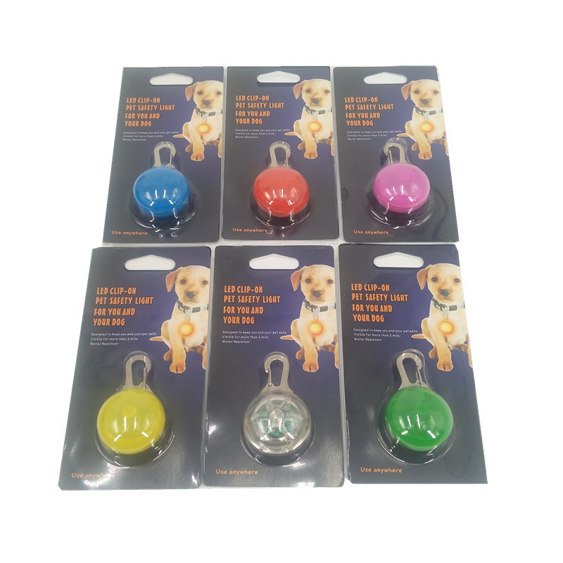 Colgante luminoso LED para mascotas al por mayor Lámpara nocturna para perros anti-pérdida Lámpara nocturna de silicona para perros Lámpara nocturna
