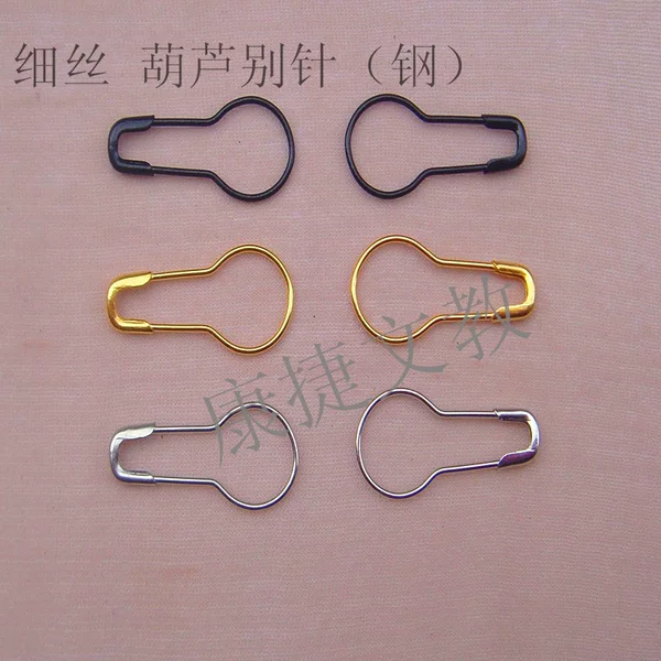 Factory supply decorative clothing tag trademark special thick wire iron over-checking needle gourd pin pear-shaped pin