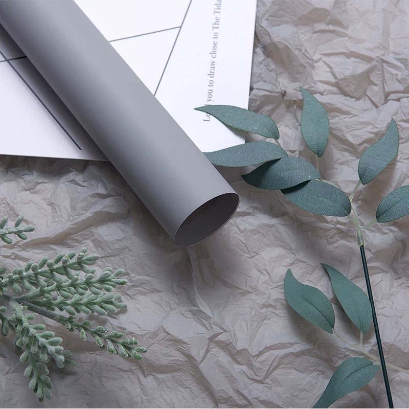 Papel de embalaje de regalo de flores Papel de envoltura de papel de preservación de papel de revestimiento de ramo coreano Película de luz suave Lisa impermeable