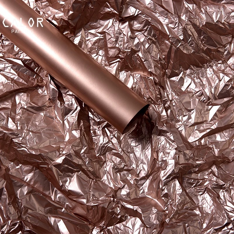 Papel de embalaje de regalo de flores Papel de envoltura de papel de preservación de papel de revestimiento de ramo coreano Película de luz suave Lisa impermeable