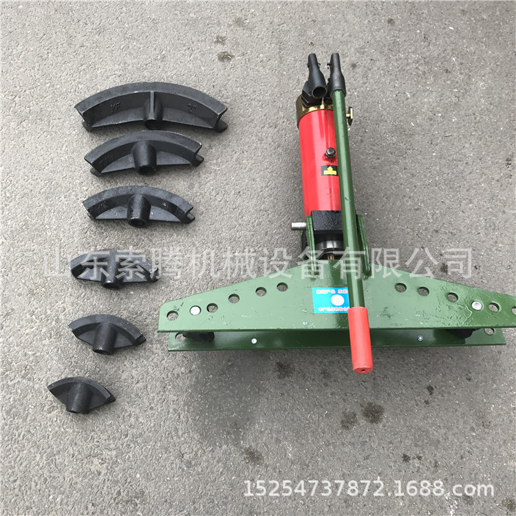 小型手动液压弯管机 厚壁管液压弯管机 镀锌管顶弯机SWG-3B