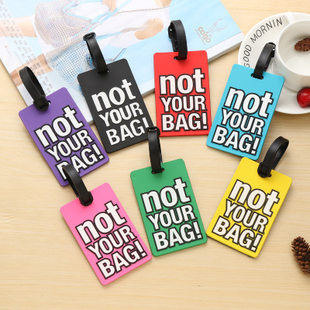 (Cross-border trading), luggage tag PVC, protective suitcase, English letters