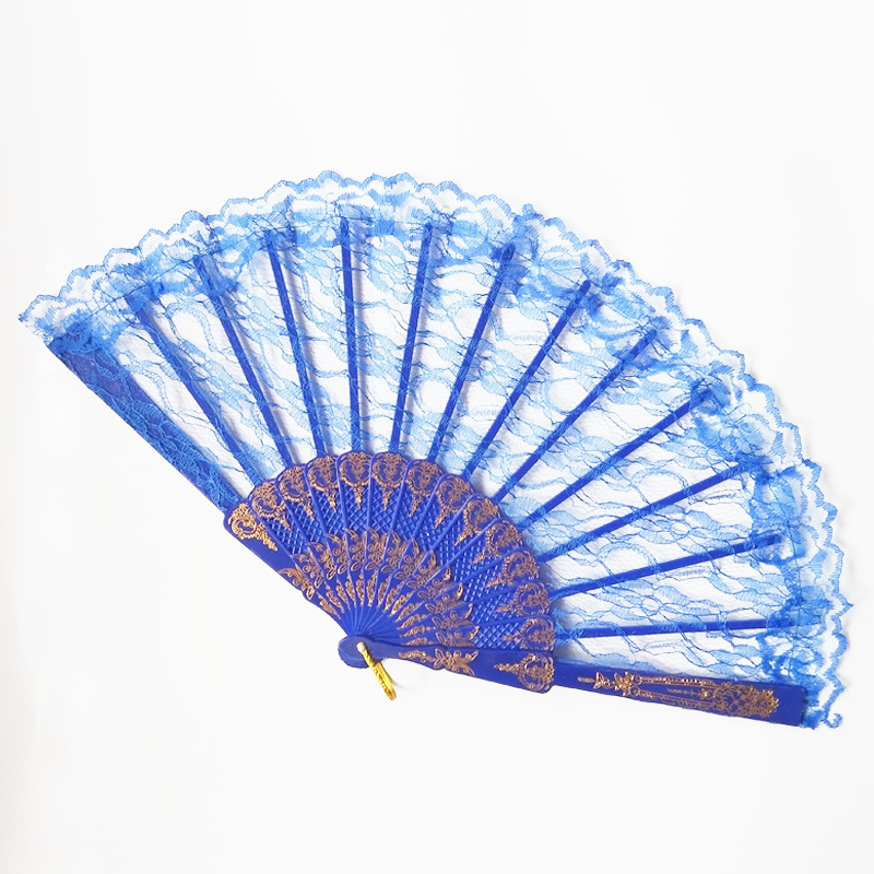 Hay en stock ventilador de encaje de plástico Strand encaje ventilador de encaje negro AliExpress exclusiva de una pieza de entrega 2