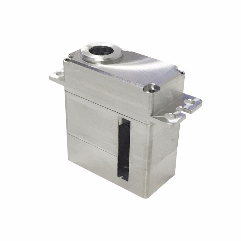 非标铝合金数字防水壳喷砂氧化金属齿舵机配件多规格舵机外壳加工