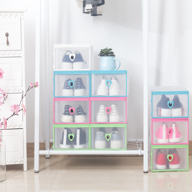 Drawer shoe box plastic transparent shoe box storage box shoe tidy…