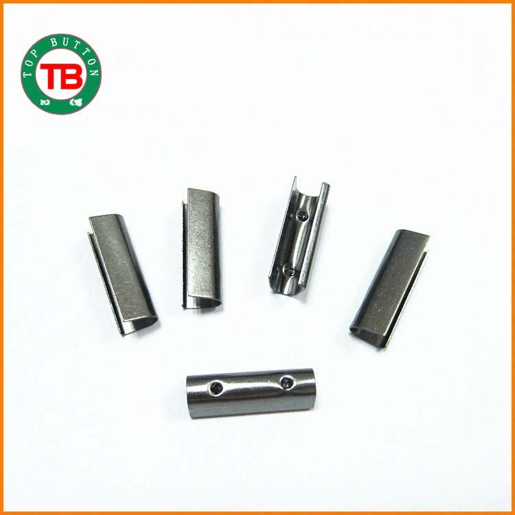 光身包边尾夹 金属环保绳夹 全铜光身绳头夹 出口织带尾夹