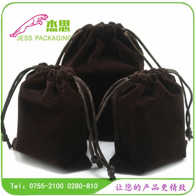 设计新款绒布佛珠手镯手串玉器珠宝首饰礼品束口袋量大从优