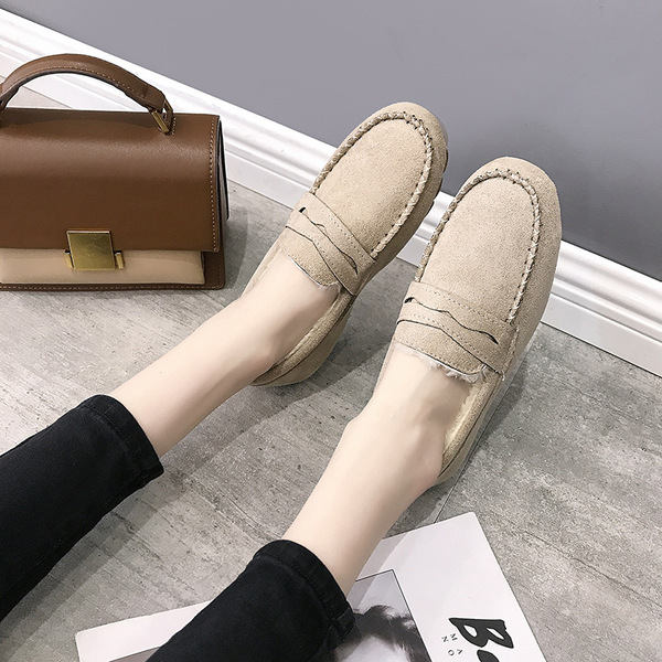 Winter insulated women's “mom shoes” flat for pregnant