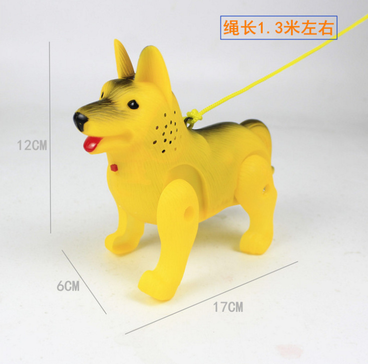 New children's toy wolf dog walking will sing electric rope dog…