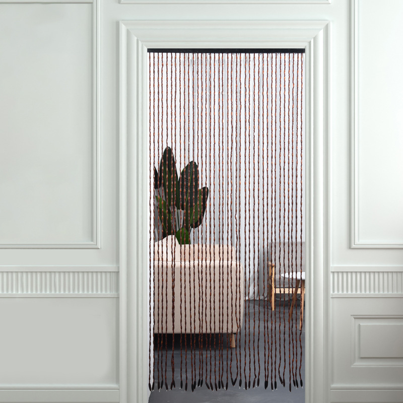Wooden Beads Tea Room Hanging Curtain Crafts Hall Industrial Antique Curtain Room Door Elevated Toilet Door
