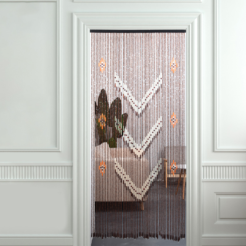 Chinese Classical Style Beautiful Wooden Beads Door Curtains Can Be Customized to Choose from Ready-Made Finished Products Chinese Classical Style Beautiful Wooden Beads Door Curtains Can Be Customized to Choose from Ready-Made Finished Products