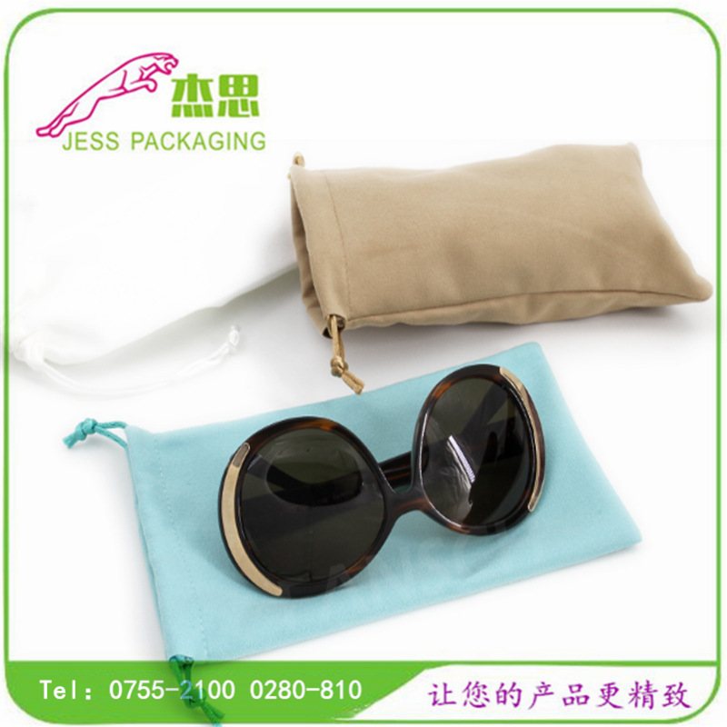 设计新款棉布太阳眼镜收纳包大容量眼镜束口袋量大从优
