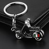 Motorcycle, realistic small keychain, metal pendant, 3D, Birthday gift