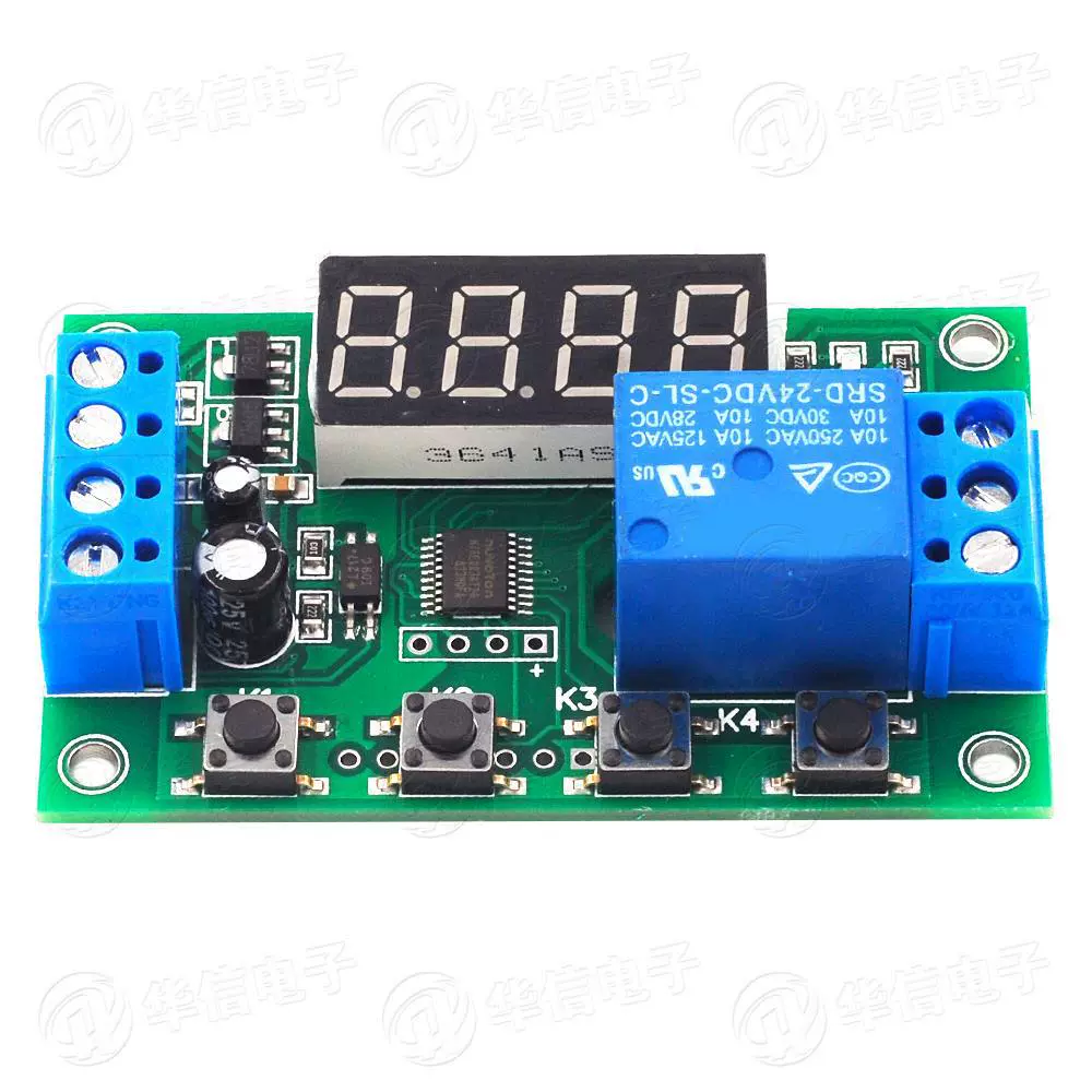 The loop of the relay module all the way to trigger delayed power-off delay time circuit switch YYC-2S 5V
