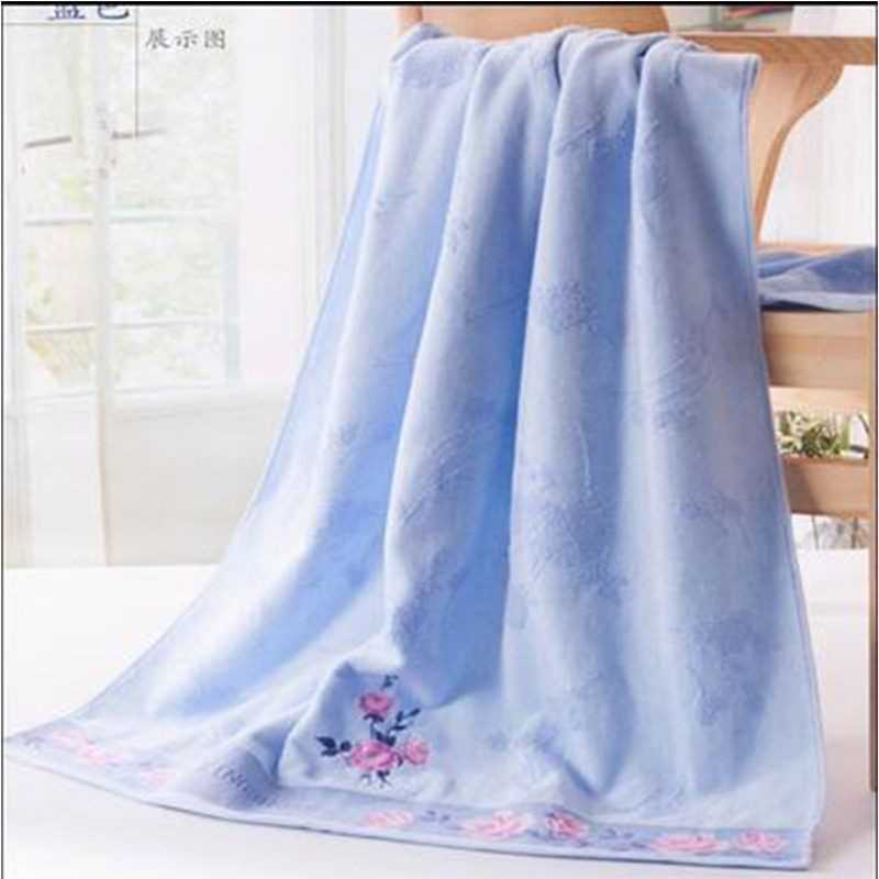 (2개) 골드 타월면 목욕 타월 흡수성 부드러운 증가 두꺼운 목욕 타월 G3 457 150*75 면