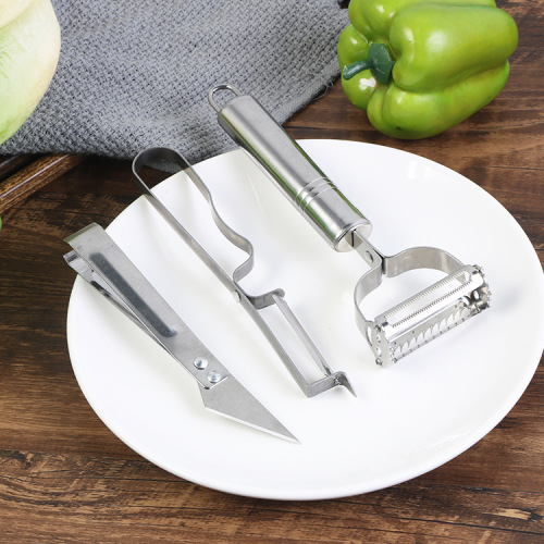 Street stall running Jianghu multi-purpose smiling face stainless steel peeler melon peeler melon and fruit grater peeling knife one piece drop shipping