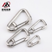 304不锈钢简易弹簧钩 简易弹簧扣 安全钩登山扣保险快挂钩