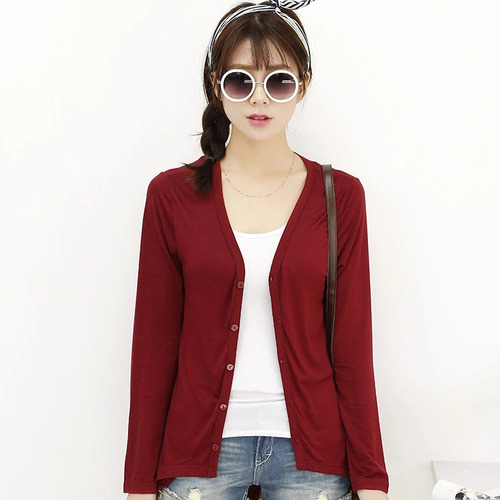 Women's Spring and Autumn Modal Cotton Large Size Knit Cardigan Jacket, Short in Front and Long in Back, Long-Sleeved Irregular Cardigan