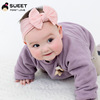 Summer advanced hair accessory, children's nylon headband with bow, high-quality style