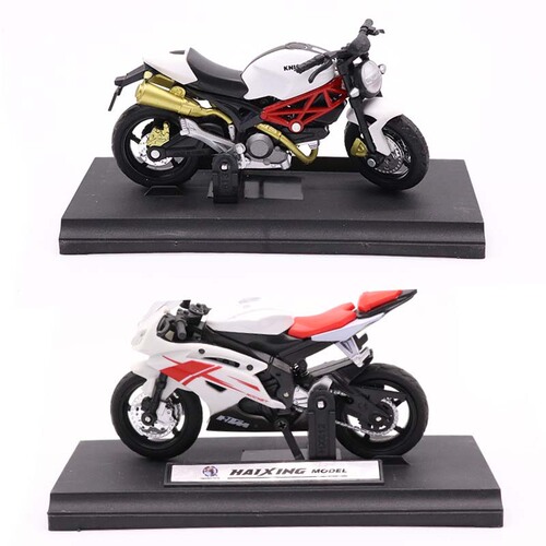 Step into 1:18 alloy motorcycle children's toy motorcycle motorcycle alloy car model boy toy cake baking