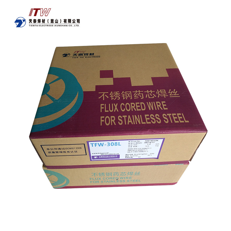 昆山天泰E308LT1-1/E316LT1-1/E309LT1-1不锈钢药芯焊丝1.2/1.6mm